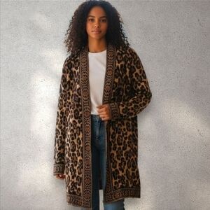 Ruby Rd. Leopard Print Cardigan